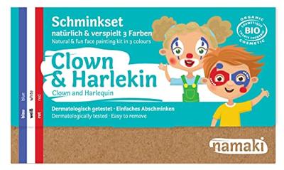 Namaki Schmink - clown & harlekijn - 3 kleuren