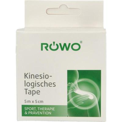 Rowo Kinesiotape zwart 5cmx5m 1 Stuks