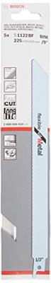 Bosch Accessoires 5x Reciprozaagblad Flexible voor Metaal S1122BF - 2608656019 - thumbnail