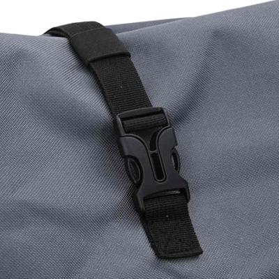 VidaXL Fietstas grijs 33 x 16 x 60 cm polyester