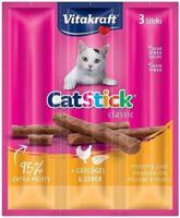 VITAKRAFT CatStick Mini with poultry and liver - Kattensnoepje - 3 stuks - thumbnail