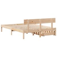 Bedframe zonder matras massief grenenhout 120x200 cm - thumbnail