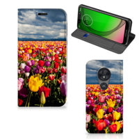 Motorola Moto G7 Play Smart Cover Tulpen - thumbnail