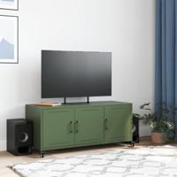 Tv-meubel 100,5x39x43,5 cm staal olijfgroen - thumbnail