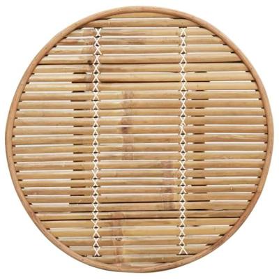 Bartafel voor buiten Rond Ø55x100 cm bamboe