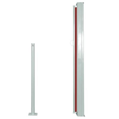 Windscherm uittrekbaar 120x300 cm rood
