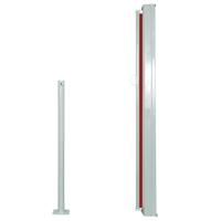 Windscherm uittrekbaar 120x300 cm rood - thumbnail