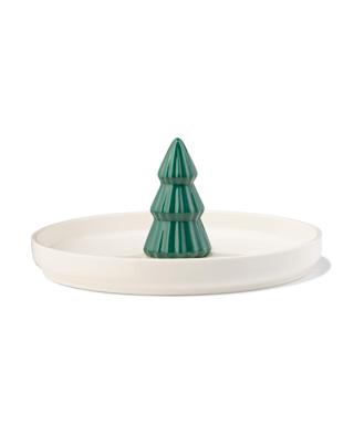 HEMA Bordje ⌀20cm met kerstboom keramiek