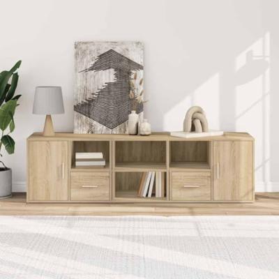 Hoekkast 160x40x45 cm bewerkt hout sonoma eikenkleurig