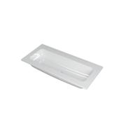 INK Faktor Wastafel Polystone Centraal Zonder Kraangat - 1000x450x15 mm - Glans Wit - thumbnail