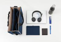 Sigel Laptoptas Desk Sharing Bag Bicolor M Synthetisch vilt Donkerblauw, Beige (b x h x d) 36 x 28 x 15 cm Geschikt voor max. (laptop): 39,1 cm (15,4) - thumbnail