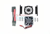 Aluminium Motor Heatsink met Cooling Fan, Black - Traxxas Maxx - thumbnail