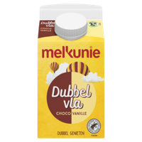 Melkunie Dubbelvla Choco Vanille Smaak 0,5 L bij Jumbo - thumbnail