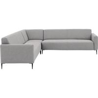 Goossens Bank Key West lichtgrijs, stof, 3-zits, modern design - thumbnail