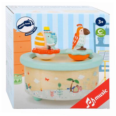 Small Foot houten muziekdoos papegaai en olifant