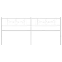 Hoofdbord 180 cm metaal wit - thumbnail