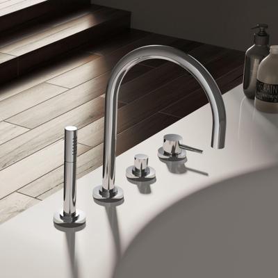 Hotbath Buddy Badrandcombinatie Met Uitloop En 2-Weg Omstel 073 - Chroom