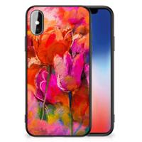 Kleurrijke Telefoonhoesje iPhone X | Xs Tulips - thumbnail