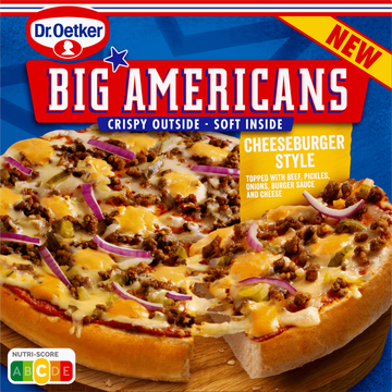 Dr. Oetker Big Americans Pizza Cheeseburger Style 444 g bij Jumbo