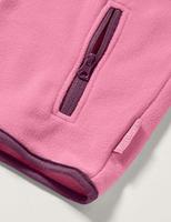 Playshoes fleece jasje uni contrast uni fuchsia Maat - thumbnail