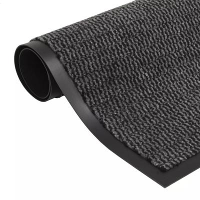 VidaXL Droogloopmat rechthoekig getuft 90x150 cm antraciet VidaXL Droogloopmat rechthoekig getuft 90x150 cm antraciet