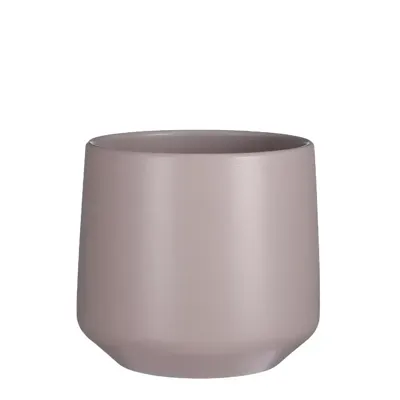 Pot amber d23.5h21cm taupe mat