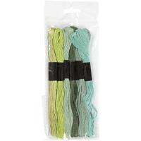 Creativ Company Borduurgaren, dikte 1 mm, groen, 6 bol/ 1 doos - thumbnail