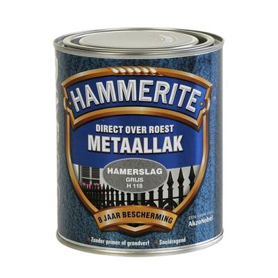Hammerite Metaallak Hamerslag | Grijs | H118 | 750ml - 5093491 Hammerite Metaallak Hamerslag | Grijs | H118 | 750ml - 5093491