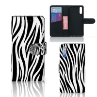 Huawei P20 Telefoonhoesje met Pasjes Zebra - thumbnail