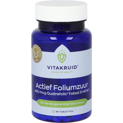 Vitakruid Actief Foliumzuur Quatrefolic® 5-MTHF 400 mcg Vitakruid Actief Foliumzuur Quatrefolic® 5-MTHF 400 mcg