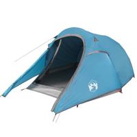 Tunneltent 2-persoons waterdicht blauw - thumbnail