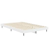 Bedframe bewerkt hout wit 120x190 cm - thumbnail