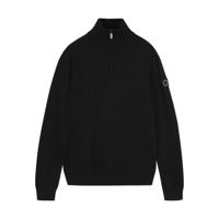 Rellix winter sweater jongens - zwart - rits, gebreid - thumbnail