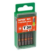 Spax schroefbit T-star Torx TX30 blauw (5st) - thumbnail
