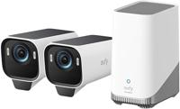 eufy Security eufyCam S3 Pro 2-Cam kit Solar Security Camera Outdoor Draadloos, Kleur Nachtzicht, 4K Resolutie, Forever Power 2.0, Gezichtsherkenning AI, Uitbreidbare Lokale Opslag - thumbnail
