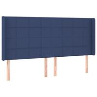 Boxspring met matras en LED stof blauw 160x200 cm - thumbnail