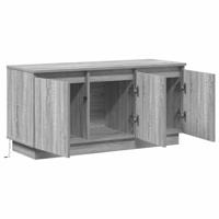 TV-meubel met LED Grijs sonoma 100 x 38 x 49 cm Bewerkt hout - thumbnail