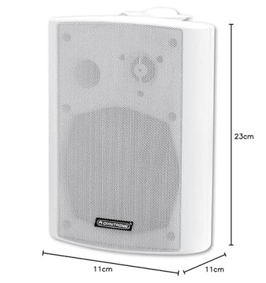 Omnitronic WP-5W PA-wandluidspreker 30 W Wit 1 stuk(s)