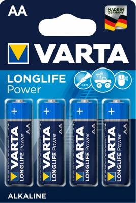 Varta LONGLIFE Power AA Bli 4 AA batterij (penlite) Alkaline 2.96 Ah 1.5 V 4 stuk(s)