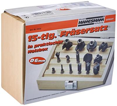 Brüder Mannesmann Frezenset 6 mm 15 dlg (Hobby) - 54515 Brüder Mannesmann Frezenset 6 mm 15 dlg (Hobby) - 54515