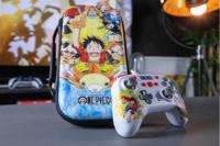 Gamepad - Nintendo Switch, Switch 2 en pc - One Piece - Bedraad - Wit - Trilfunctie - 3m kabel - Luffy - Konix - thumbnail
