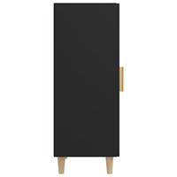 Dressoir 34,5x34x90 cm bewerkt hout zwart - thumbnail