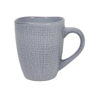 Koffiemok woven textiel grijs 340ml - thumbnail