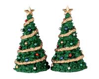 Classic Christmas Tree Set Of 2 Kersthuisje LEMAX - Lemax - thumbnail