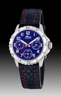 Horlogeband Lotus 18583-2 Leder Blauw 18mm - thumbnail