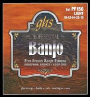 GHS PF150 Phosphor Bronze 5-string light snarenset banjo - thumbnail