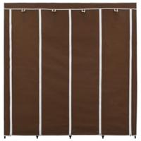VidaXL Kledingkast met 4 vakken 175x45x170 cm bruin - thumbnail