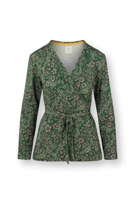 Pip Studio Teagan Vest Lange Mouw Daisy Dreams Groen S