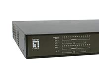 LevelOne gep-2821 28-port gigabit poe switch, 24x poe outputs, 2x gigabit rj45, 2x gigabit sfp, 1u - thumbnail