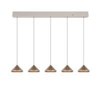 Trio 5-lichts hanglampLaguna koffie bruin - 336210565 - thumbnail